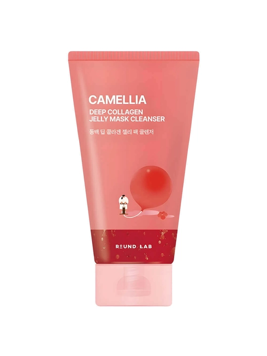 Round Lab Camellia Deep Collagen Jelly Mask Cleanser — kameliya kollagenli gel maska - 
