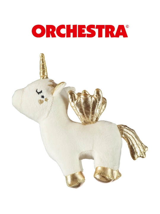 Yumshoq o‘yinchoq Orchestra yakkashox (Unicorn), bolalar uchun plush o‘yinchoq - 