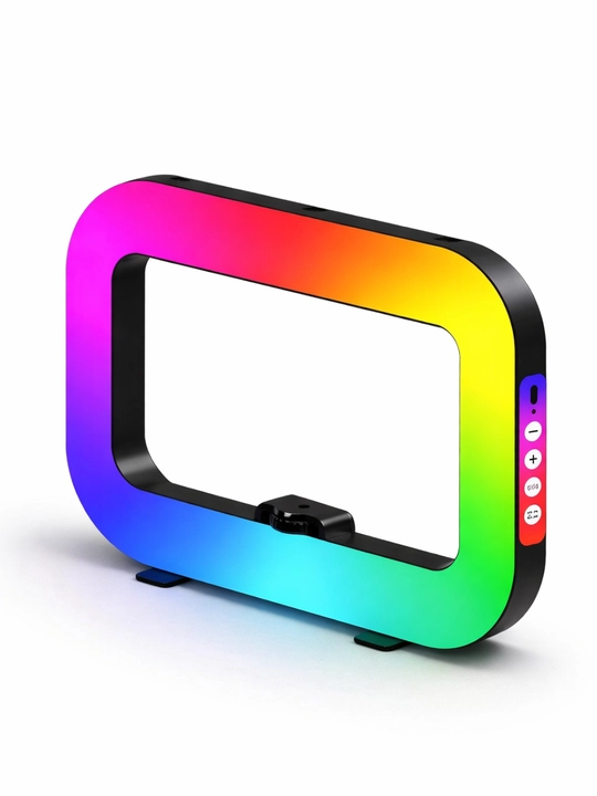 Telefon uchun stol usti LED RGB chirog‘i, rangli yoritgich va taglik