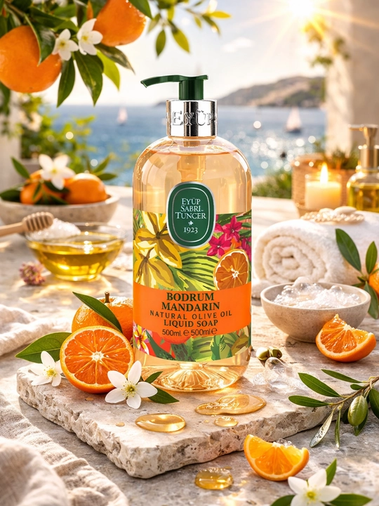 Suyuq sovun EYÜP SABRİ TUNCER Olive Oil Bodrum Mandarin 500 ml 