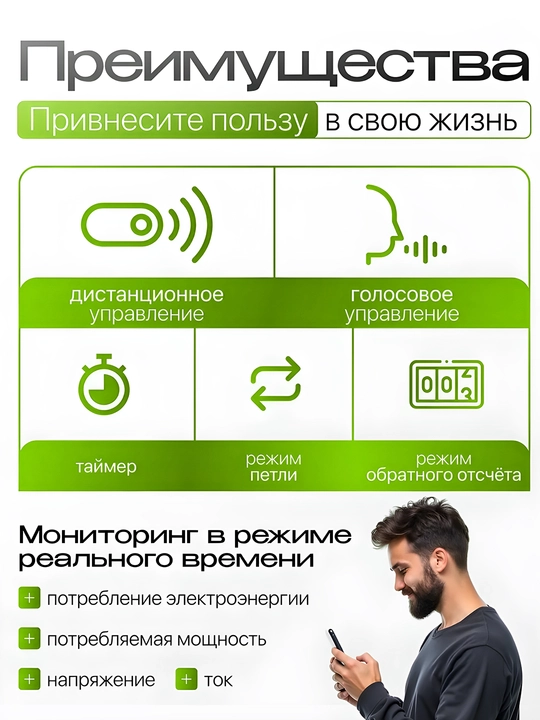 Smart WiFi 63A aqlli o'chirgich