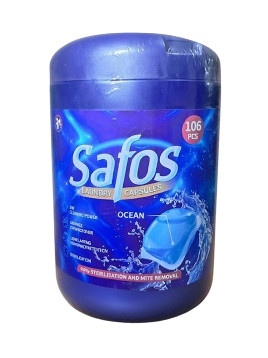 Safos Laundry Companion kir yuvish kapsulalari, xushbo‘y hidli lavanda, okean, sakura 106 dona