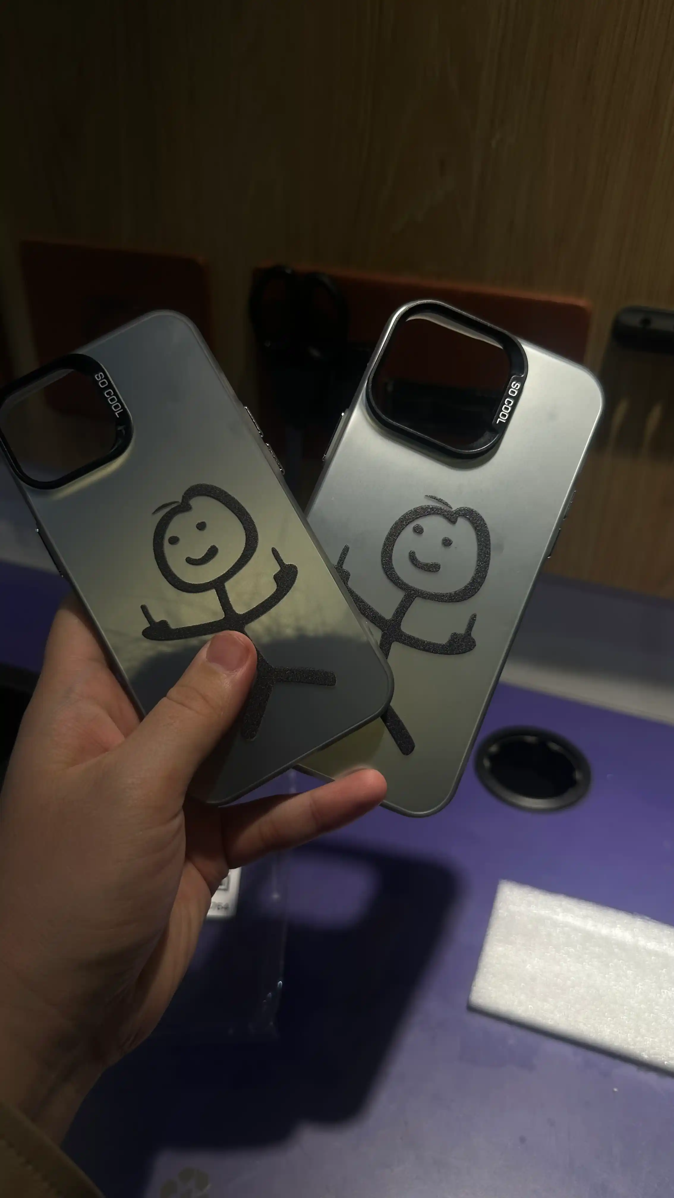 IPhone uchun kreativ dizayndagi himoya g'ilof —  13, 14, 15, 16, 17