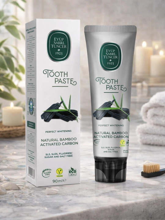 Зубная паста EYÜP SABRİ TUNCER Bamboo Activated Carbon 90 мл - 