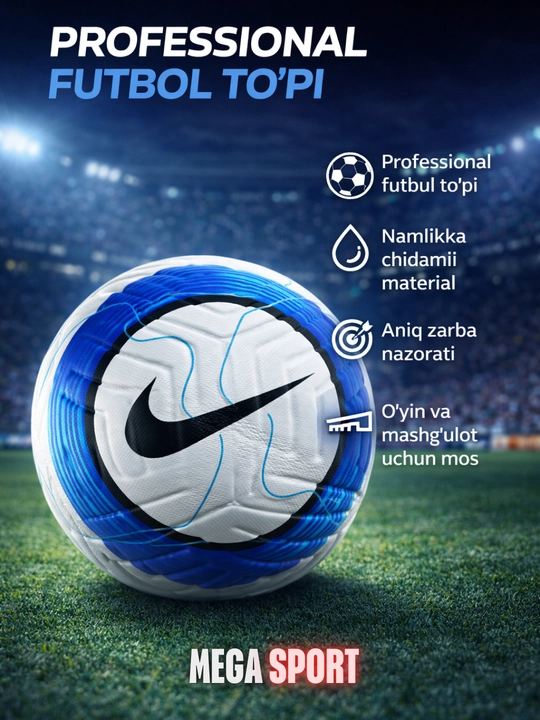 Futbol to‘pi professional sifatli, o‘yin va trening uchun - 
