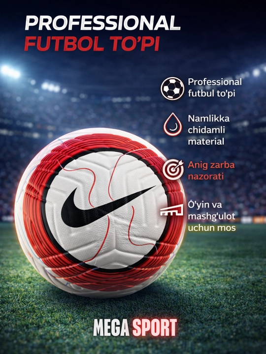 Futbol to‘pi professional sifatli, o‘yin va trening uchun - 