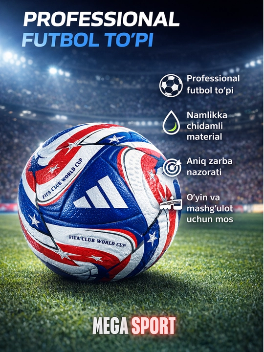 Futbol to‘pi professional sifatli, o‘yin va trening uchun - 