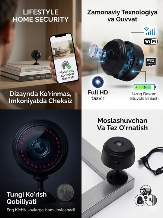 Mini kamera A9, Wi Fi ulanish