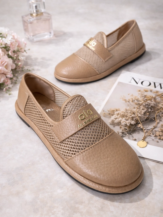 Ayollar yozgi loferlari, mokasina uslubudagi oyoq kiyim, yoz mavsumi uchun slipon, 36-40