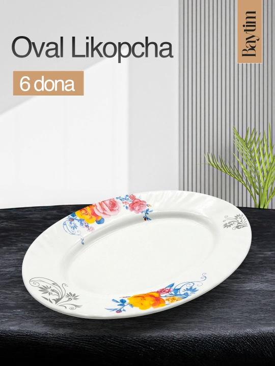 Фарфоровый набор столовой посуды, сервиз на 12 персон, 84 предмета