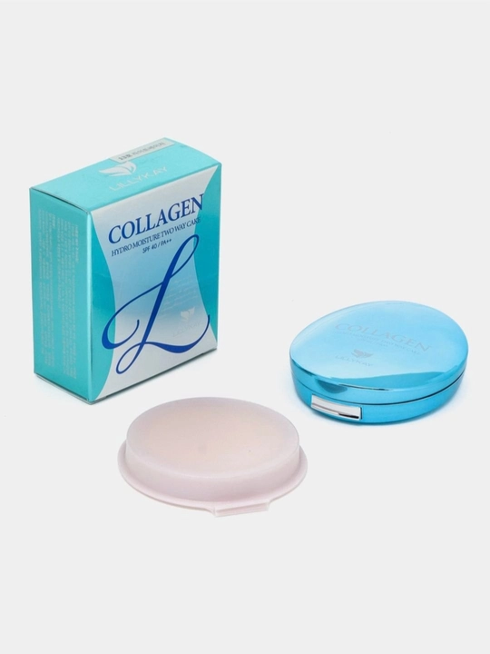 Kompakt pudra Lillykay Collagen Moisturizing Two Way Cake SPF40 PA+++ 2-in-1 - 