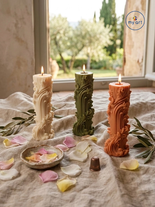Silikon qolip mum uchun, sham, shamlar tayyorlash uchun mold
