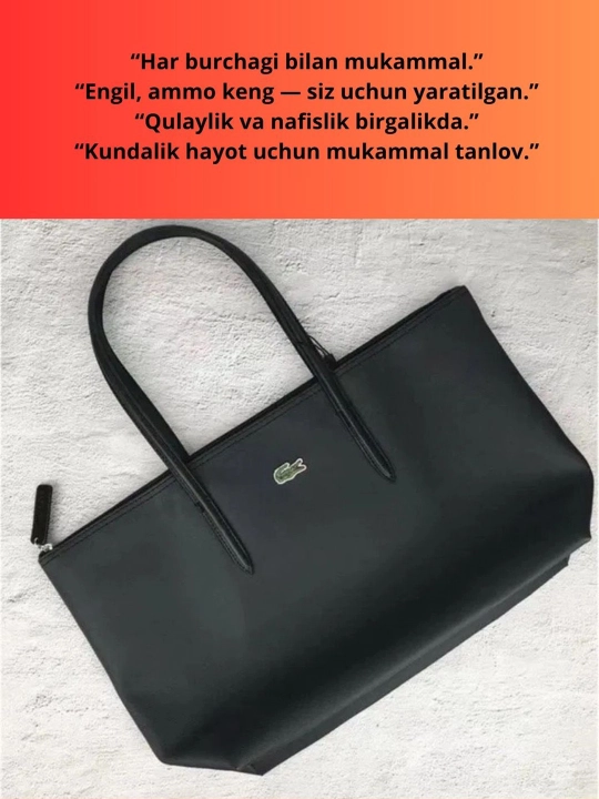 Ayollar uchun katta hajmli sumka