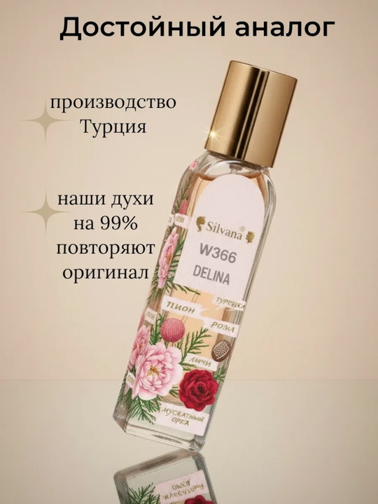 Parfyumlangan suv Delina Parfums de Marly, Silvana №W366, 50 ml