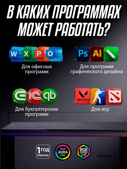 Игровой Компьютер - i5-2400, SSD 128GB-1TB, RX 580/GTX 1050Ti/GTX 1660/DDR3-8 GB