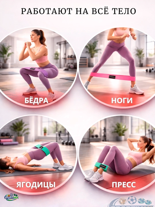 3 dona matoli фитнес rezinka to‘plami sport, yoga va mashqlar uchun