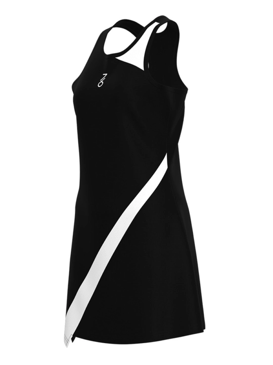 Платье женское для тенниса 7/6 Arina Dress - Black/White