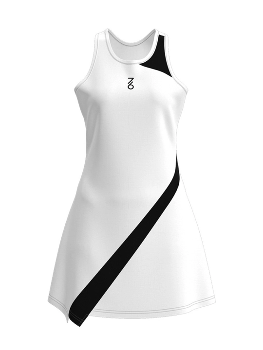 Платье женское для тенниса 7/6 Arina Dress - Black/White