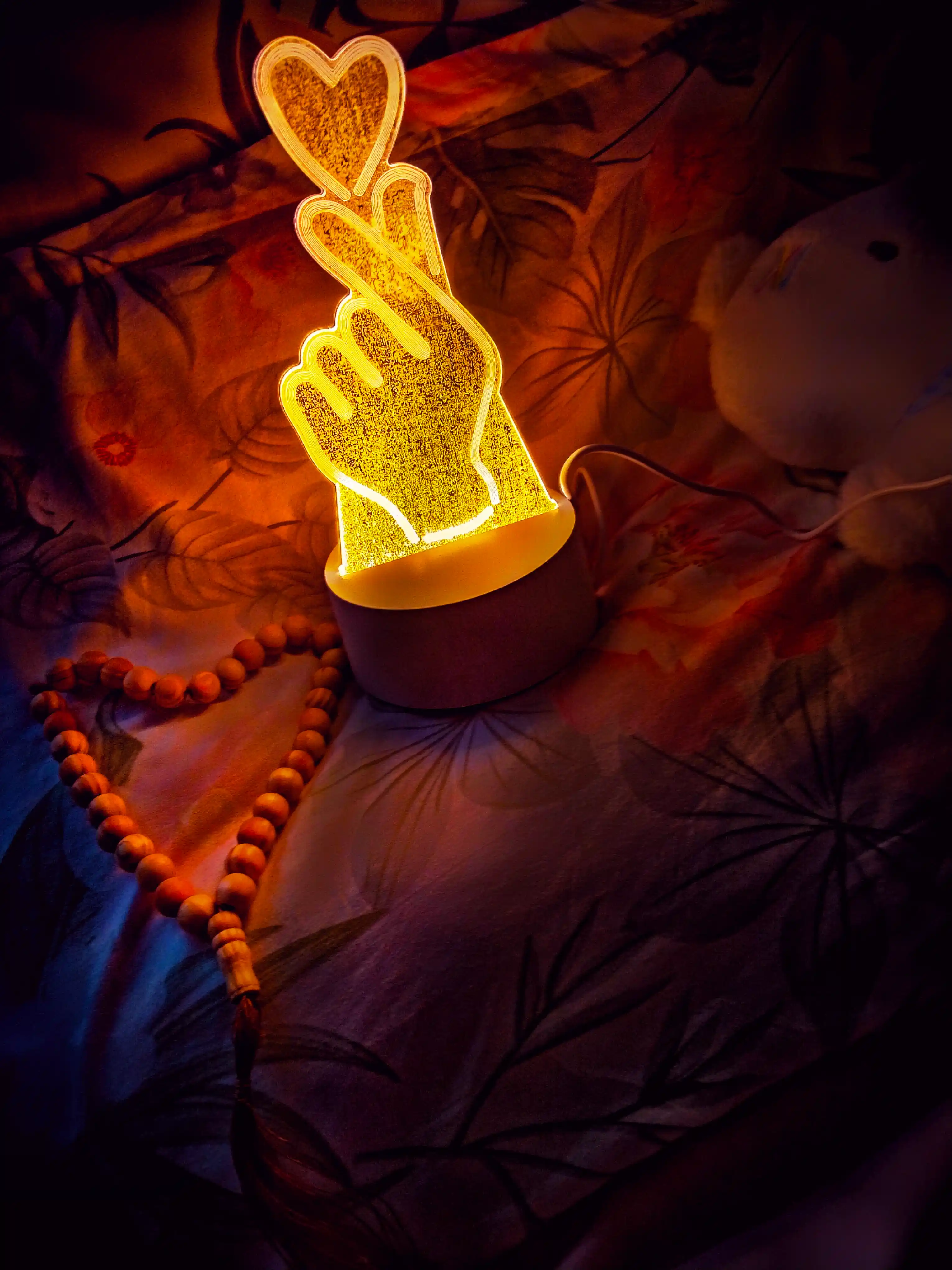 3D LED ночник «Love» – романтический светильник, USB