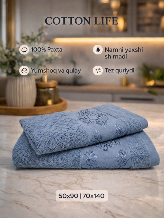 COTTON LIFE полотенце для лица и ванной, 100% хлопок, выбор семьи