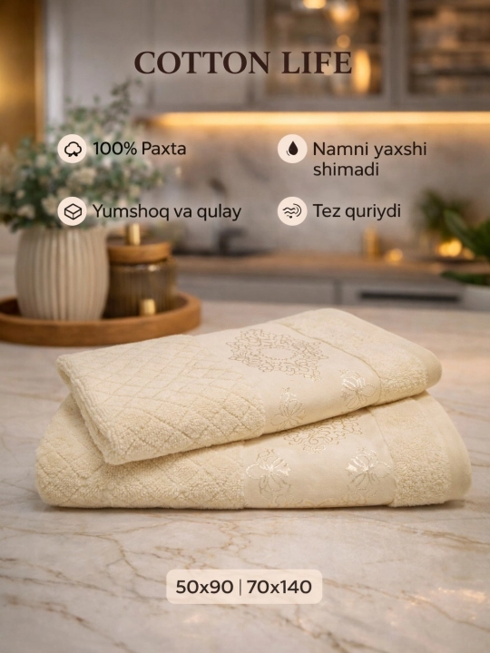 COTTON LIFE полотенце для лица и ванной, 100% хлопок, выбор семьи
