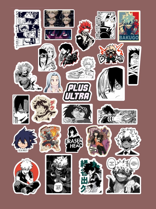 Stikerlar, yopishtirma stikerlar, anime, mini, manga, My Hero Academia - 