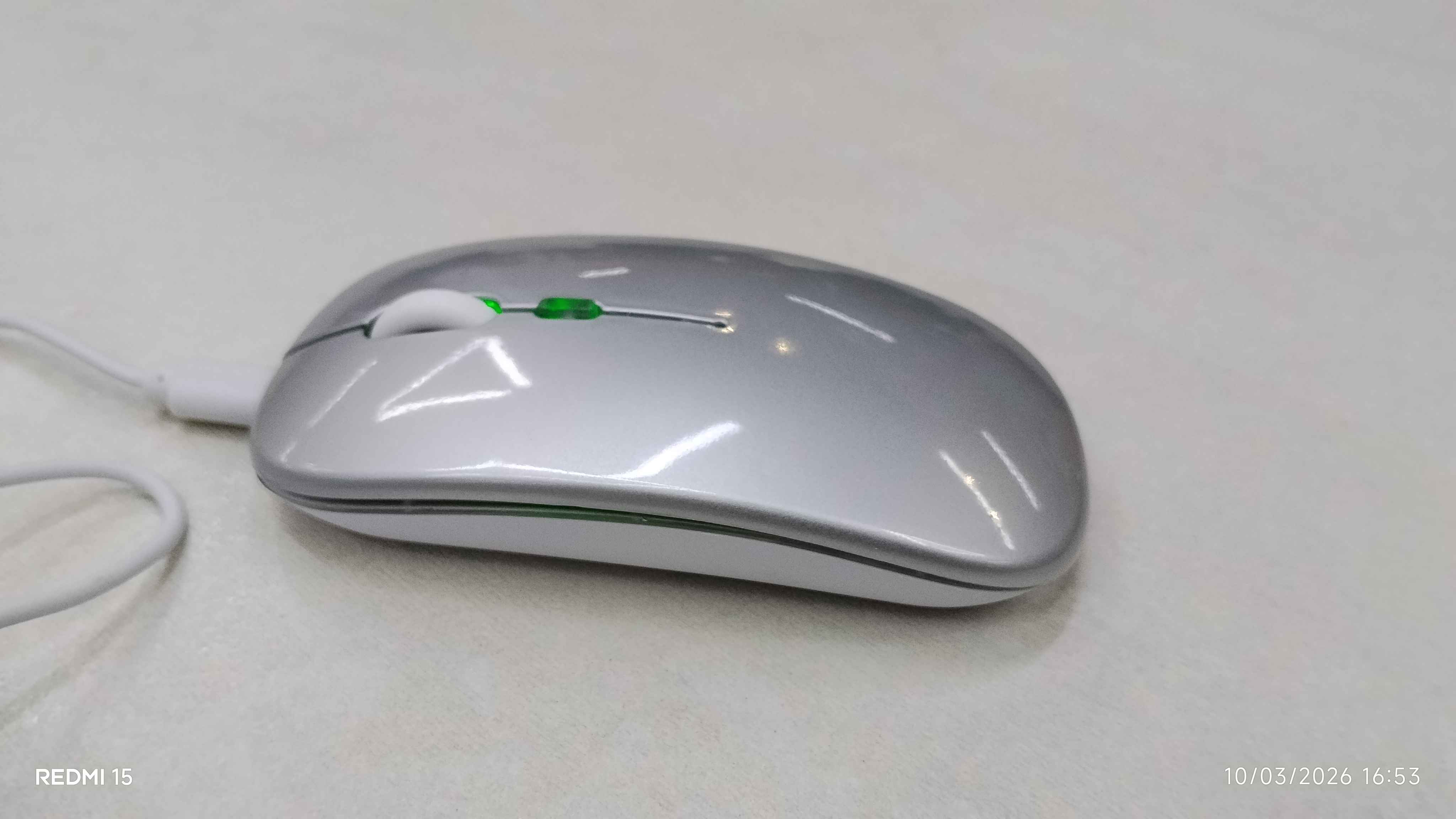 Simsiz sichqoncha, shovqinsiz,quvatlash bilan,Bluetooth USB adapteri va RGB