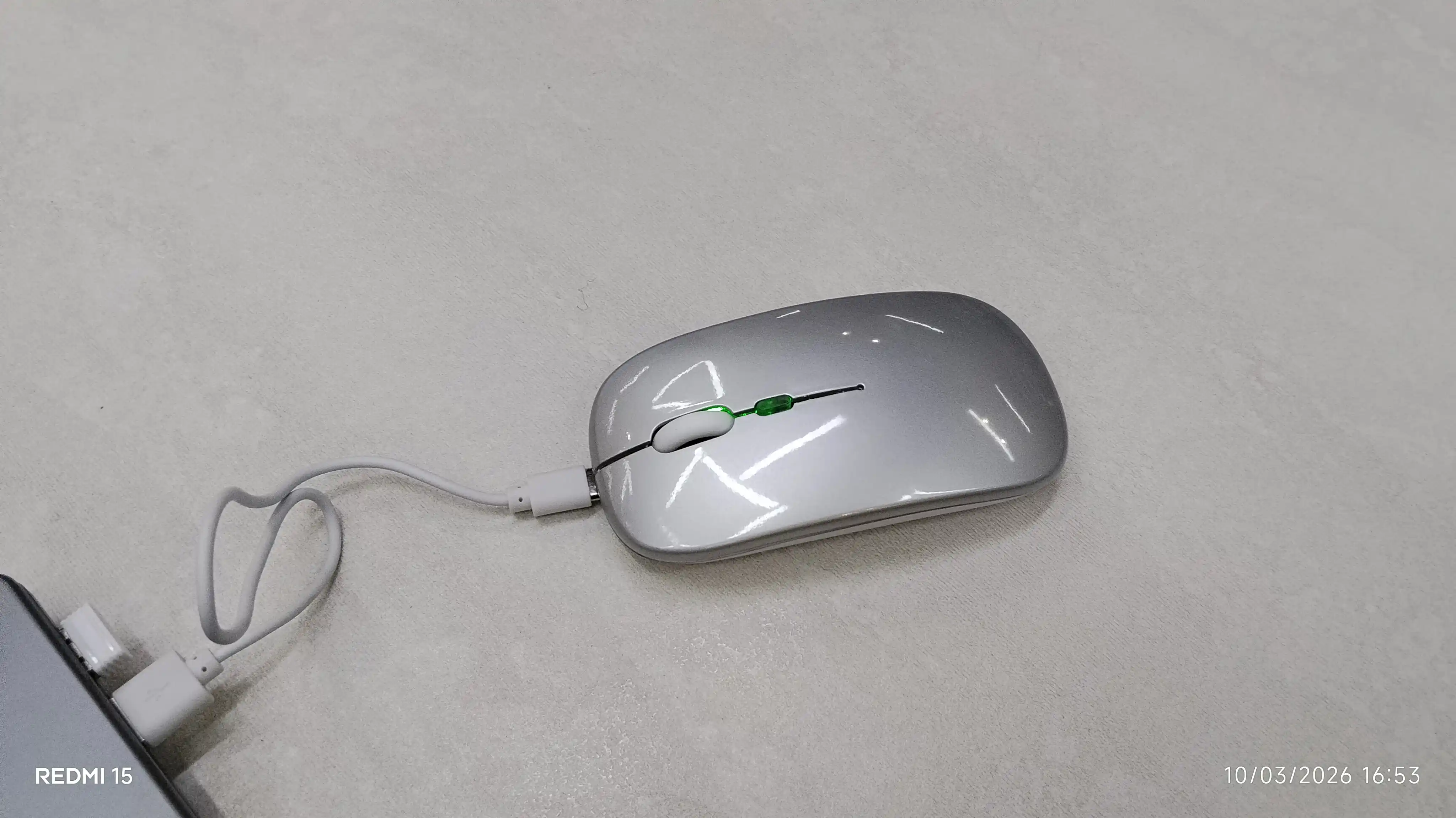 Simsiz sichqoncha, shovqinsiz,quvatlash bilan,Bluetooth USB adapteri va RGB