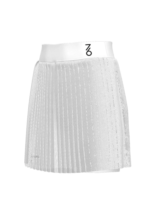 Юбка женская для тенниса 7/6 Kris Skirt - White/Black