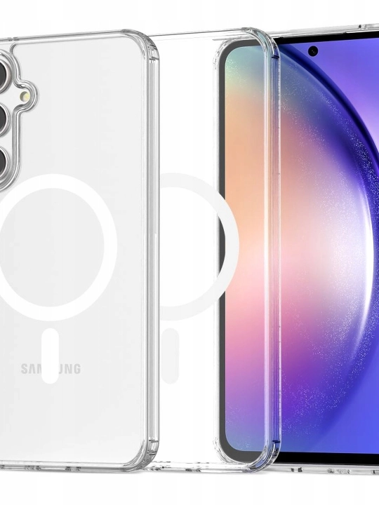 Чехол MagSafe на Samsung для всех моделей A, S, FE, Plus, Ultra пластик 100% не желтеет