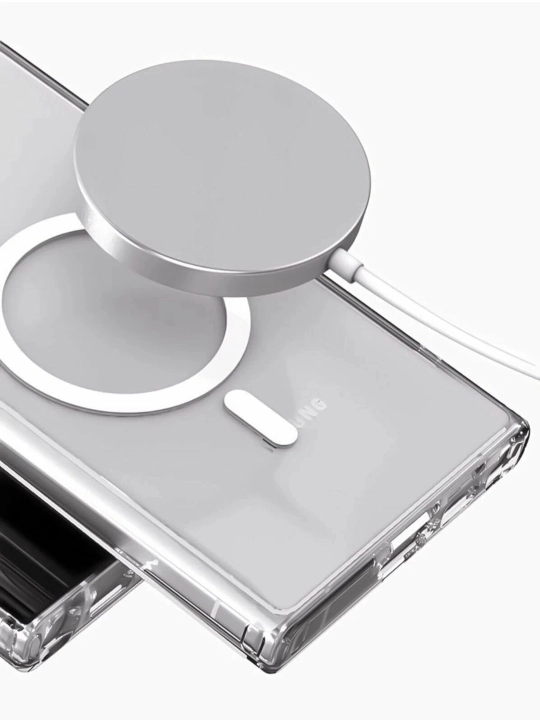 Чехол MagSafe на Samsung для всех моделей A, S, FE, Plus, Ultra пластик 100% не желтеет