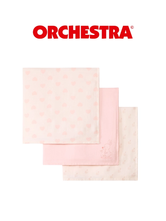 Bolalar uchun taglik mato to‘plami Orchestra, 3 dona yumshoq pelenka chaqaloqlar uchun - 
