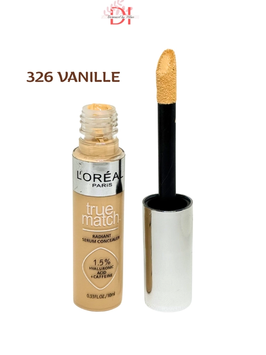 Konsiler-Serum LOréal Paris True Match кo‘z osti uchun Gialuron + Kofein bilan, namlaydi