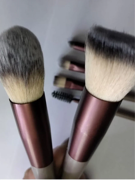 Профессиональный набор кистей для макияжа лица и глаз "HUDABEAUTY", 6 шт  
