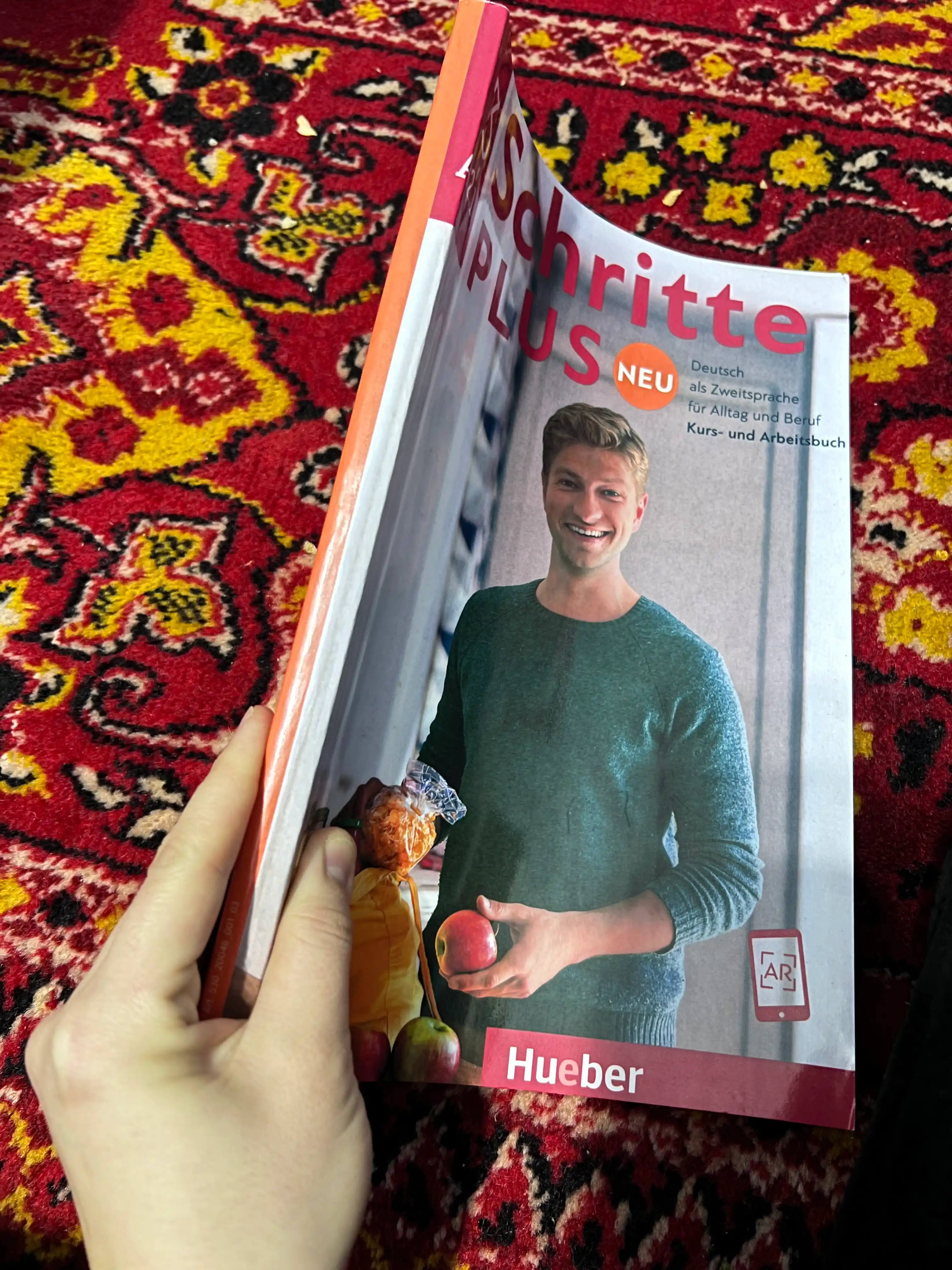 Учебник Hueber Schritte Plus Neu 3 A2.1 курс и рабочая тетрадь по немецкому языку