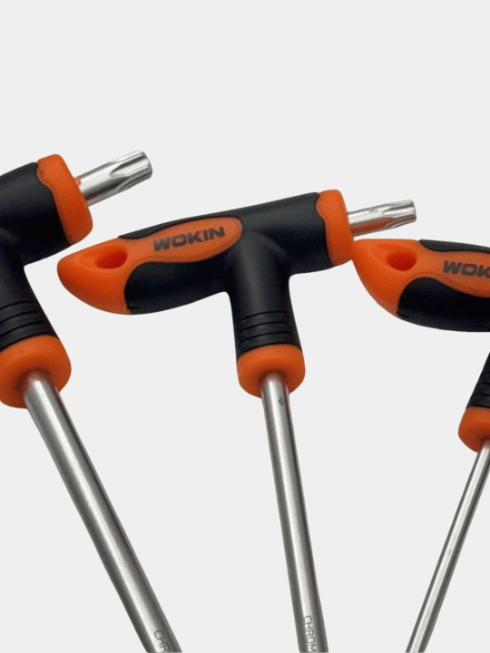 T-tutqichli otvyortkalar to'plami TORX 8dona WOKIN