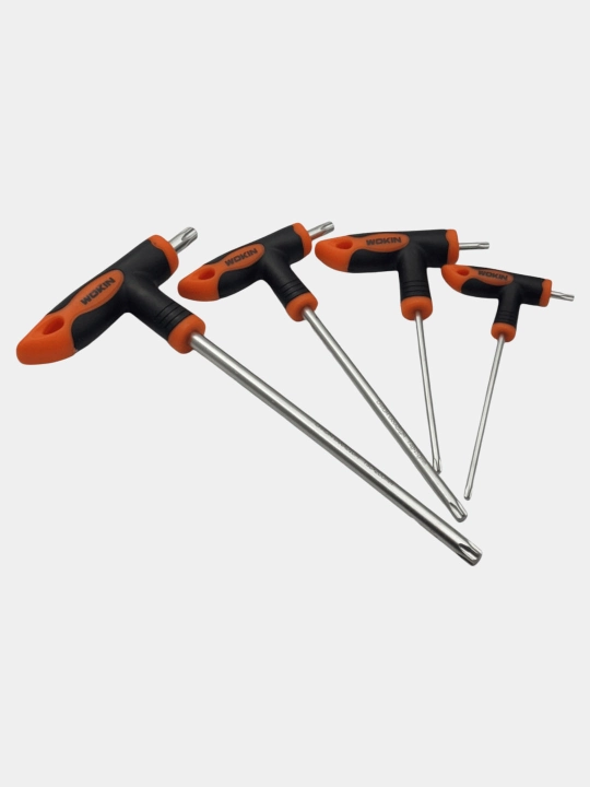 T-tutqichli otvyortkalar to'plami TORX 8dona WOKIN