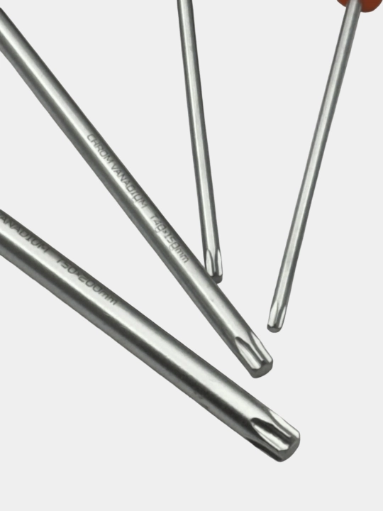 T-tutqichli otvyortkalar to'plami TORX 8dona WOKIN