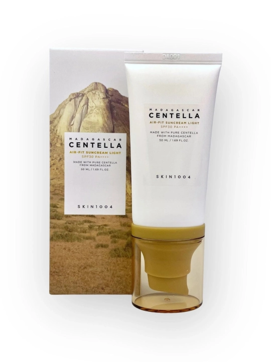 Madagascar Centella Skin 1004 SPF50+ yuz uchun quyoshdan himoya qiluvchi krem
