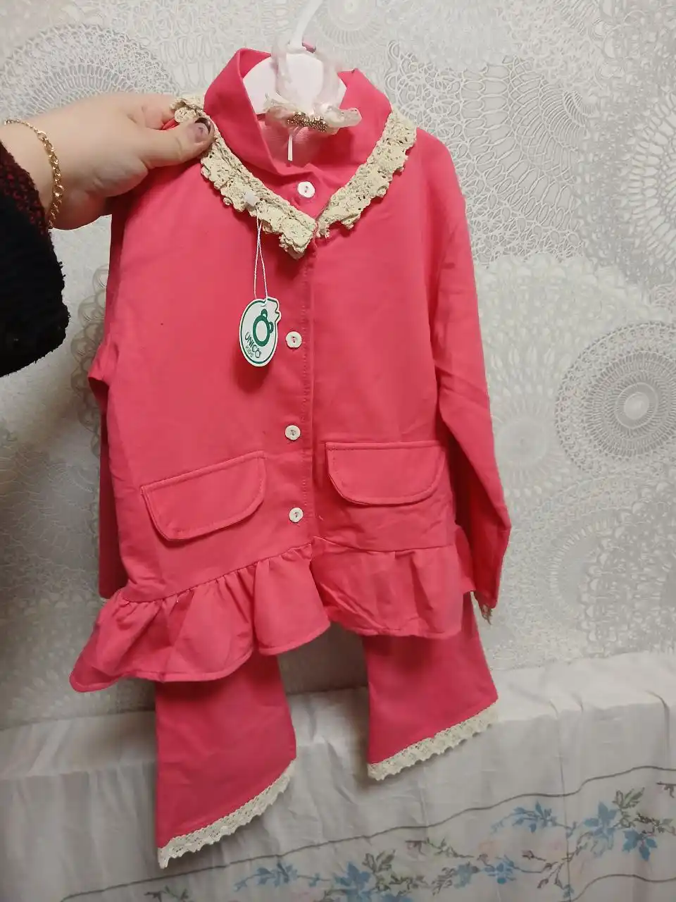 Комплект двойка для девочек, 3-5 года, из полиэстера