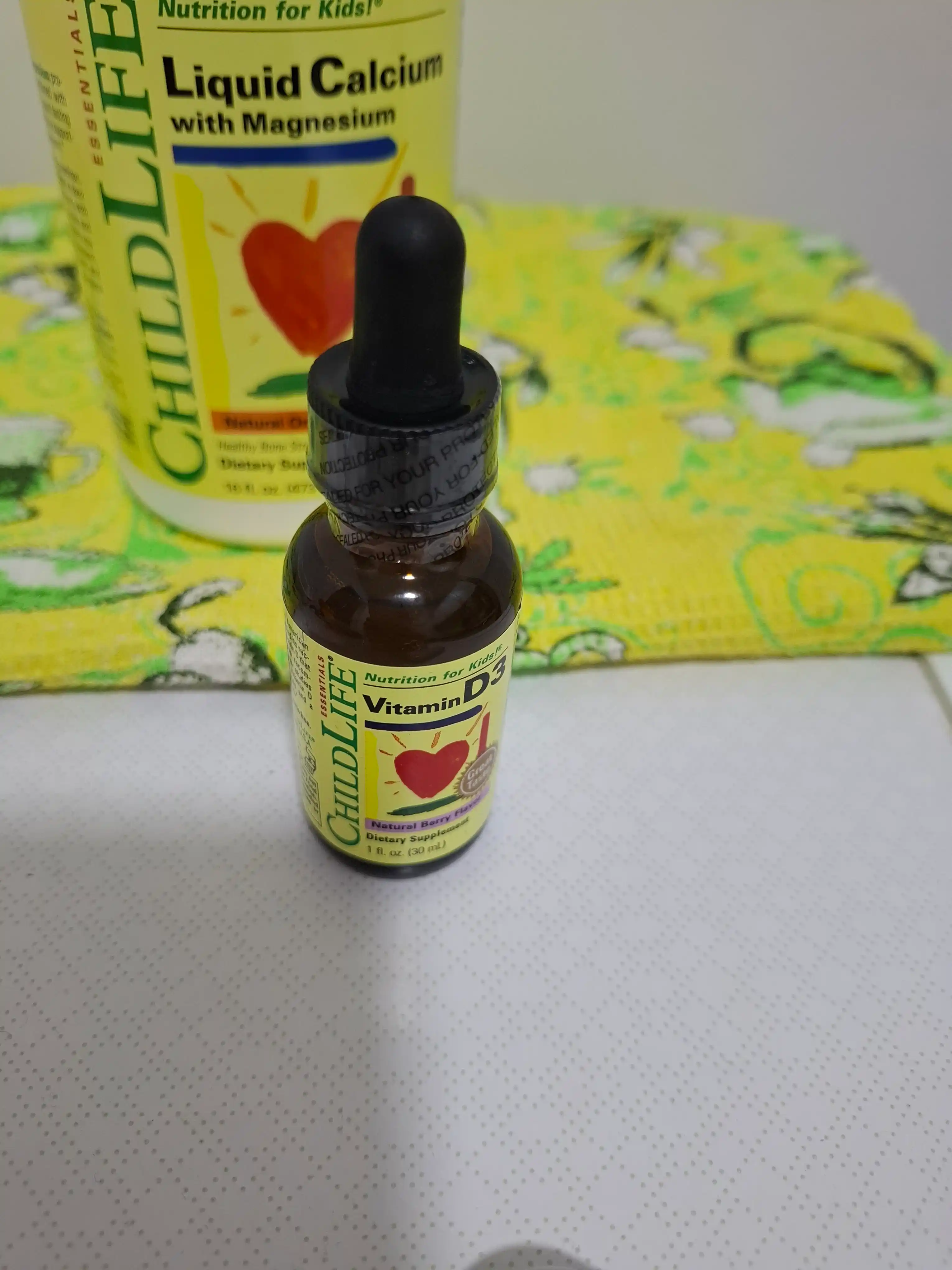 Vitamin D 3 Childlife Essentials 500 ME, meva ta'mi bilan, 30 ml, bolalarga vitamin D