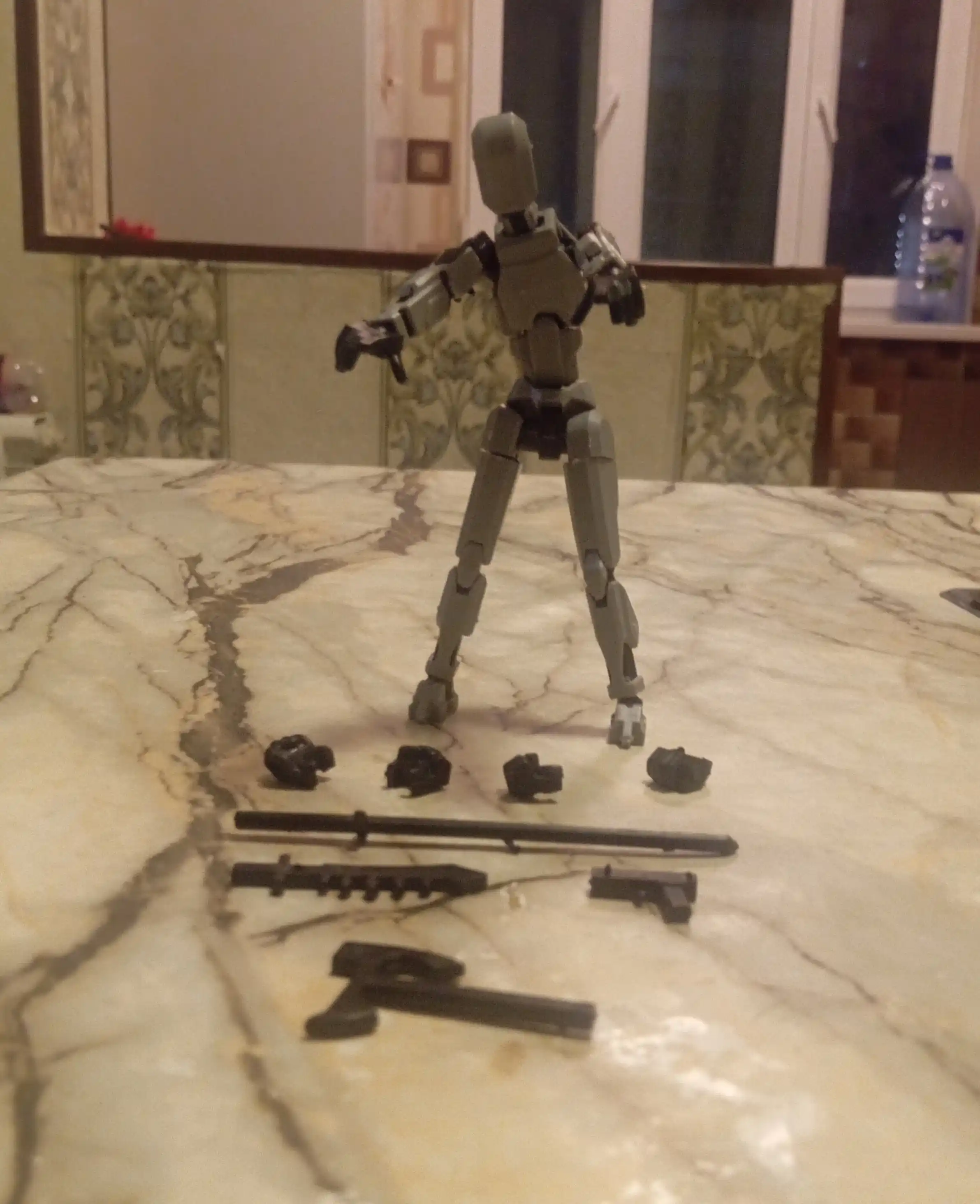 DUMMY 13, 3D detallardan maneken-qo'g'irchoq, bo'g'inlar harakatlanishi, magnitlar bilan