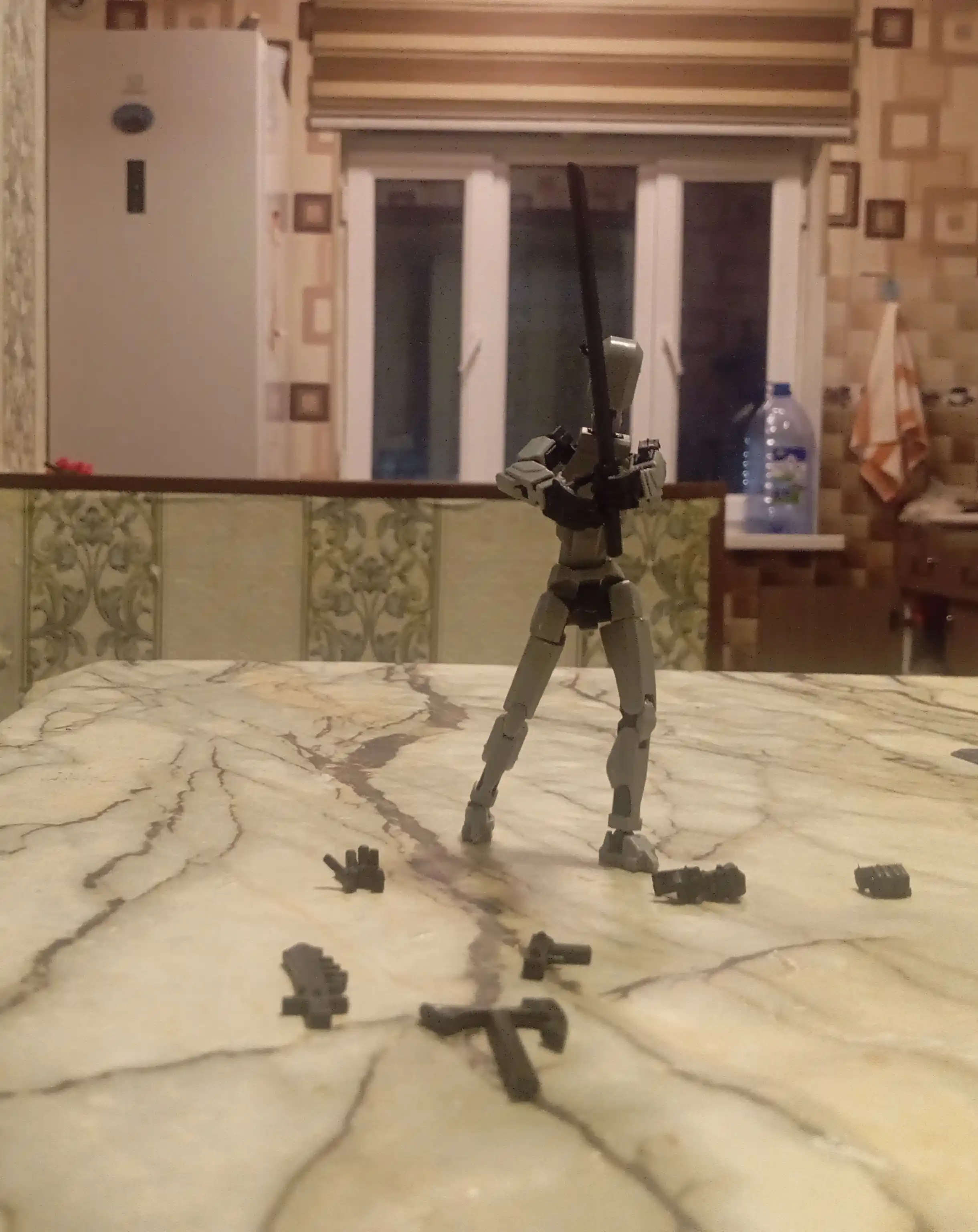 DUMMY 13, 3D detallardan maneken-qo'g'irchoq, bo'g'inlar harakatlanishi, magnitlar bilan