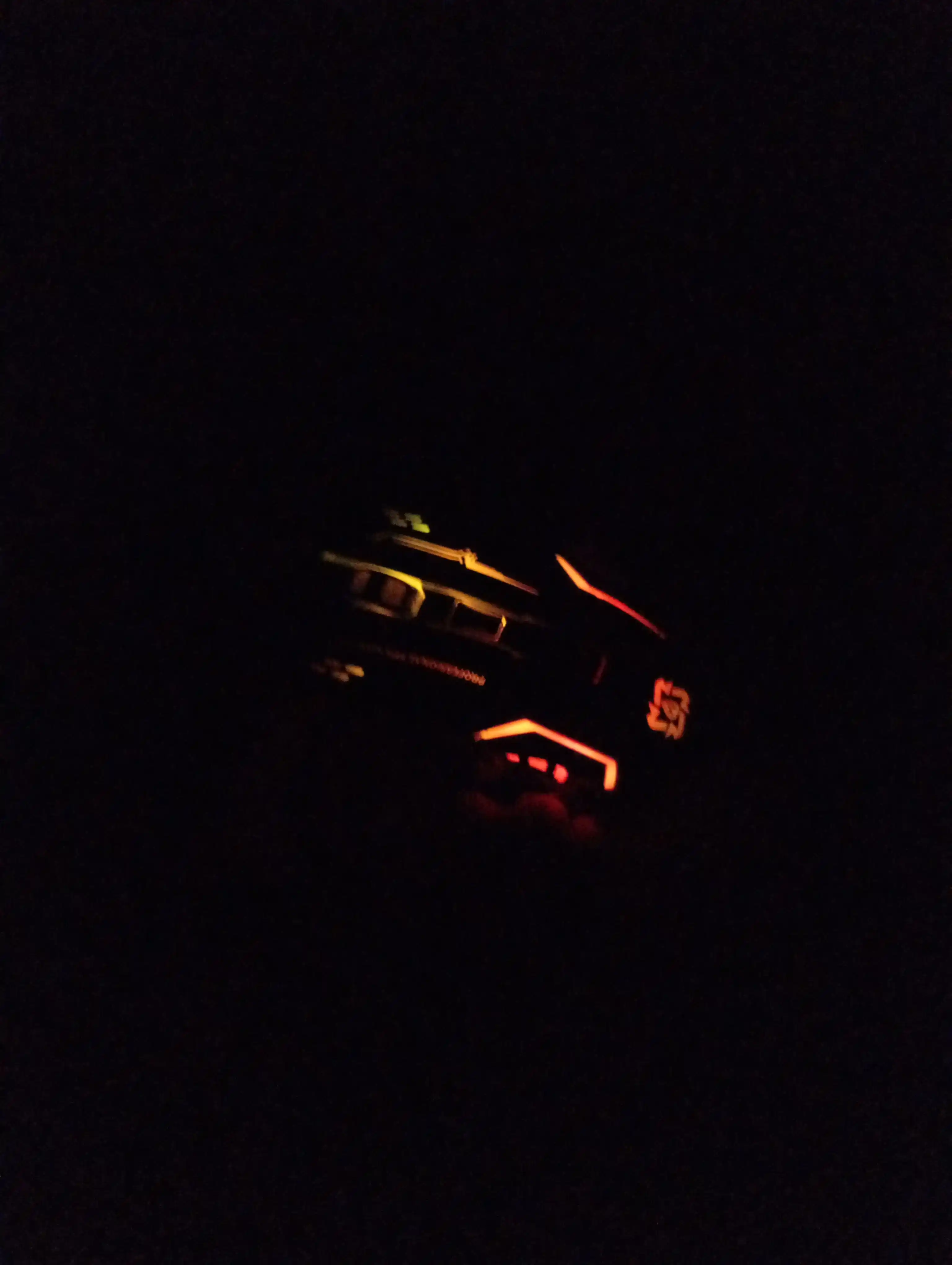 Simsiz kompyuter sichqonchasi, RGB yorug'lik bilan,