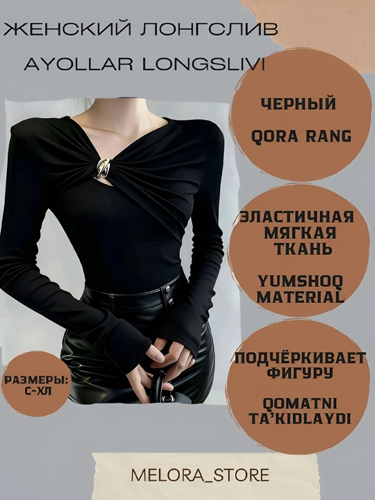 Krop top kofta, longsliv, uzun yengli, ayollar uchun