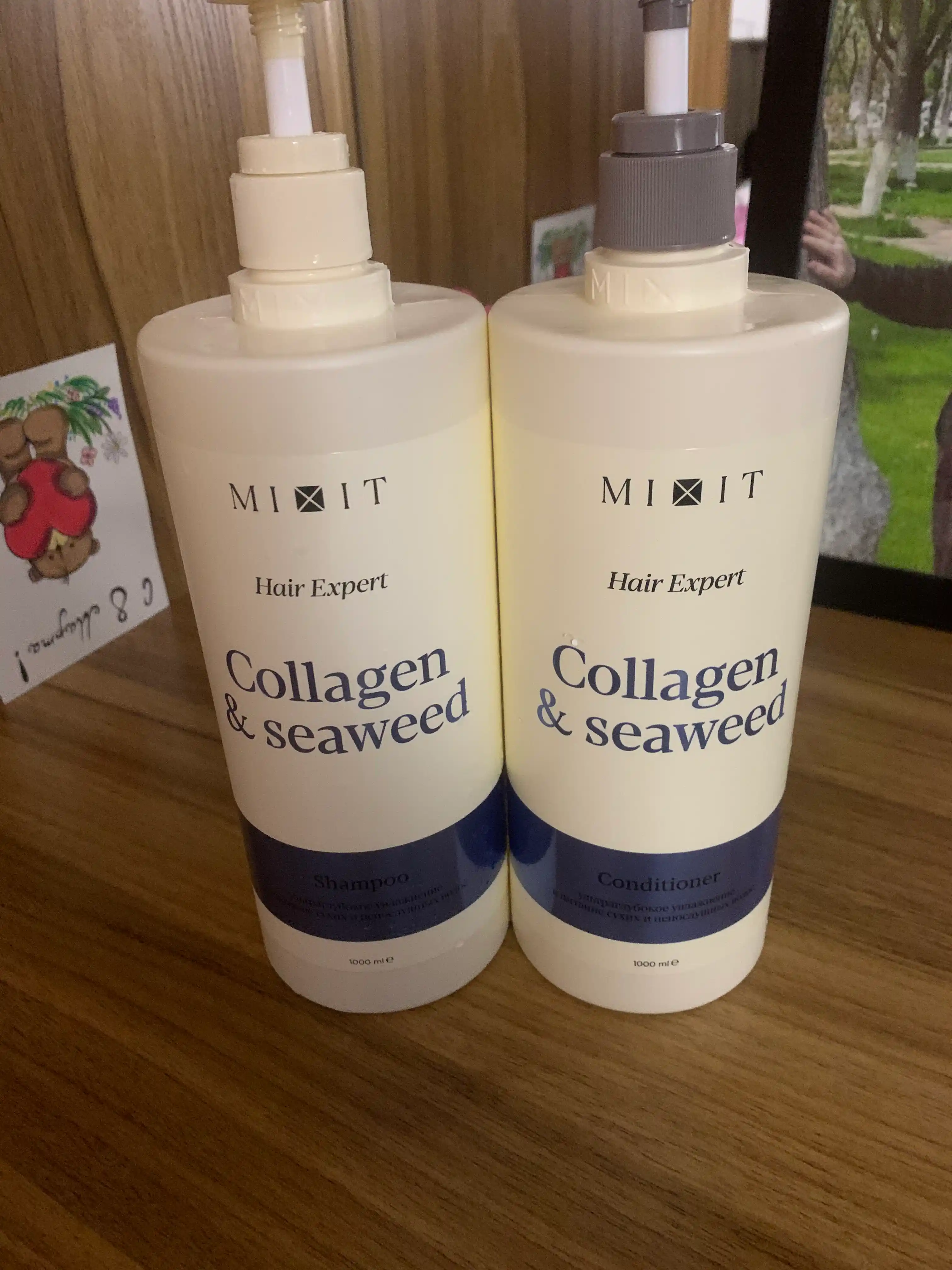 MIXIT soch uchun kollagen va dengiz o‘tlari ekstraktli balzam, 1000 ml
