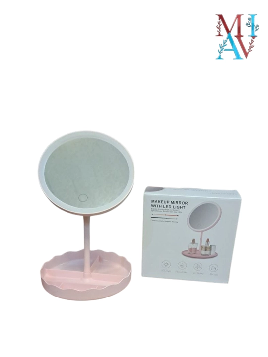 LED sensorli kosmetik oyna – 3 xil yoritish rejimi, sensorli boshqaruv va USB orqali
