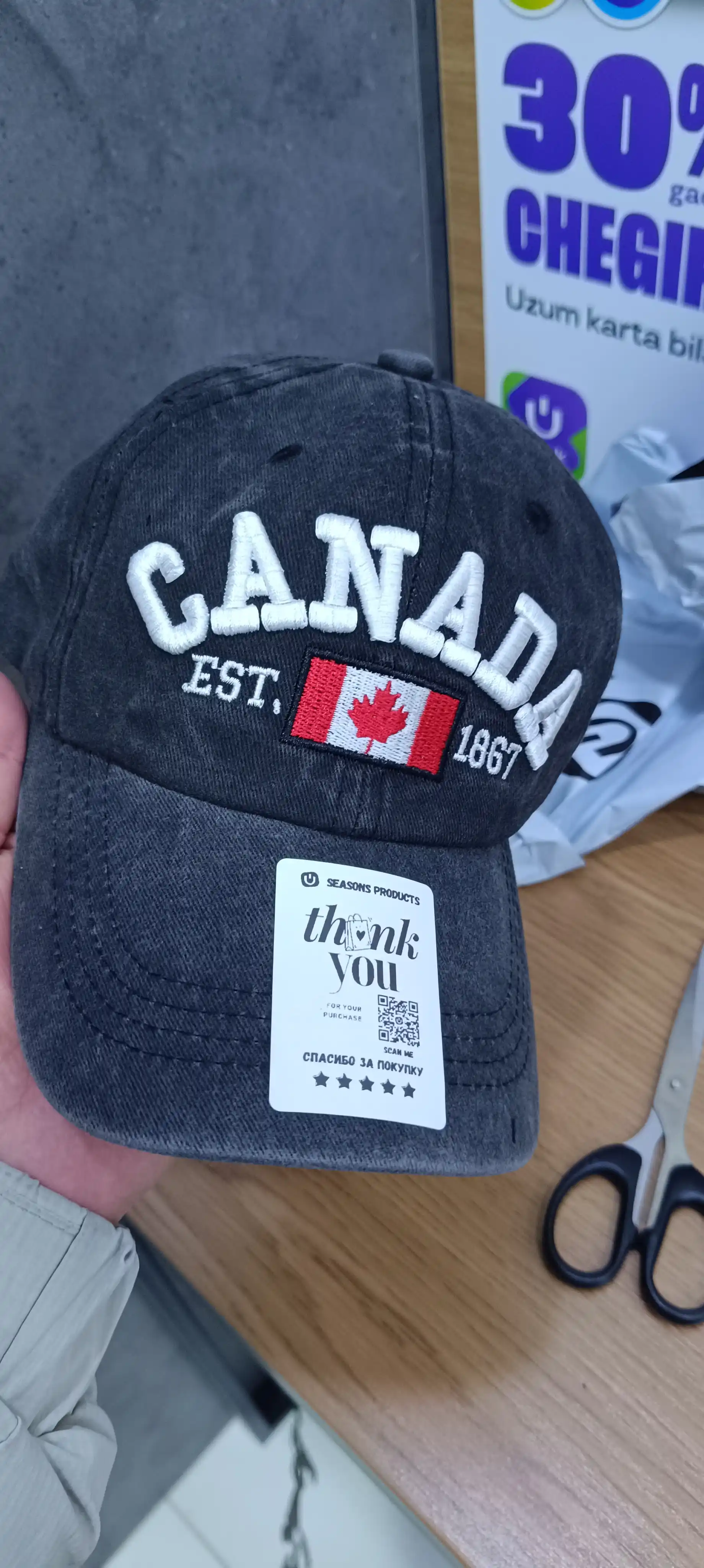 Canada unisex кепка – для мужчин и женщин, 100% хлопок и джинса, весна-лето