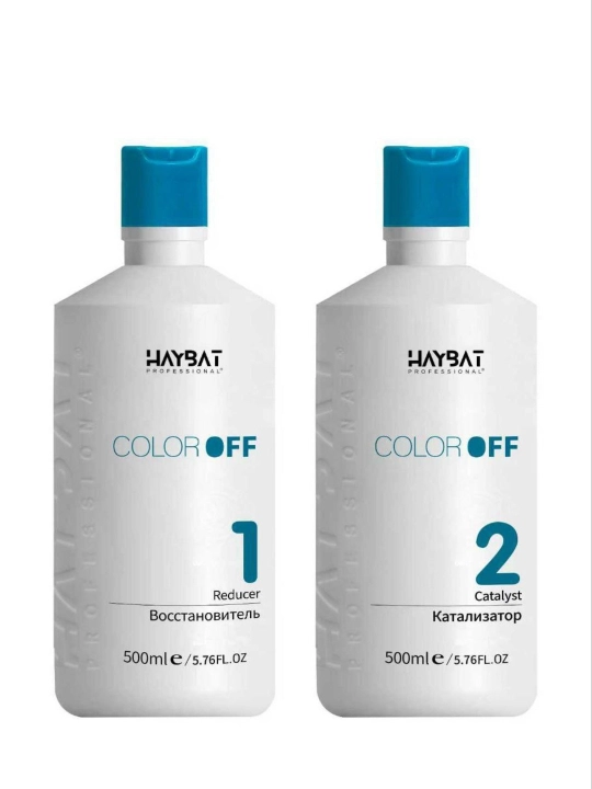 Professional soch pigmentini ketkazish tizimi HAYBAT COLOR OFF 2 in 1 - 