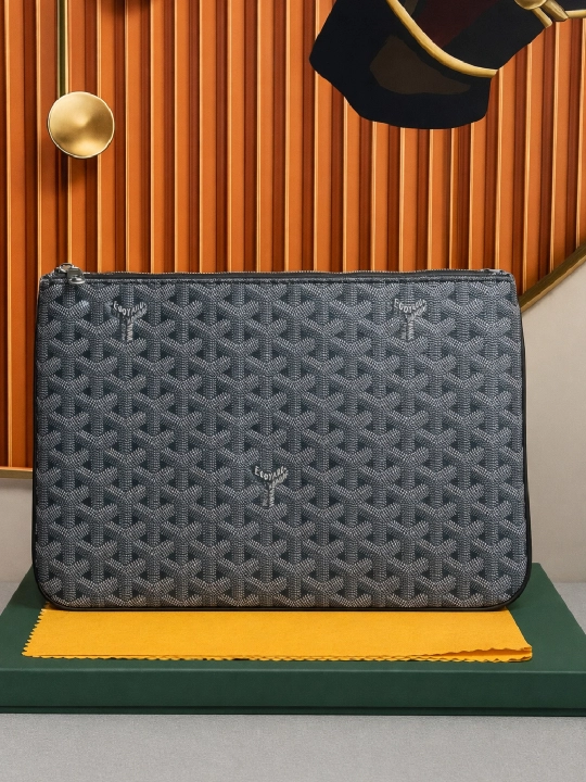 Goyard сумка - клатч из эко-кожи для мужчин и женщин с коробкой, барсетка, дипломат
